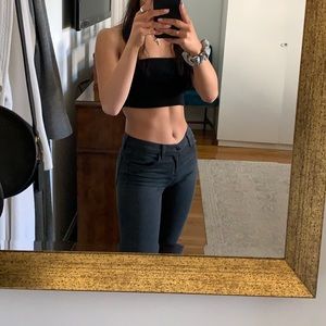 ash grey/ black j brand jeans